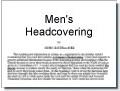 Men's Headcovering